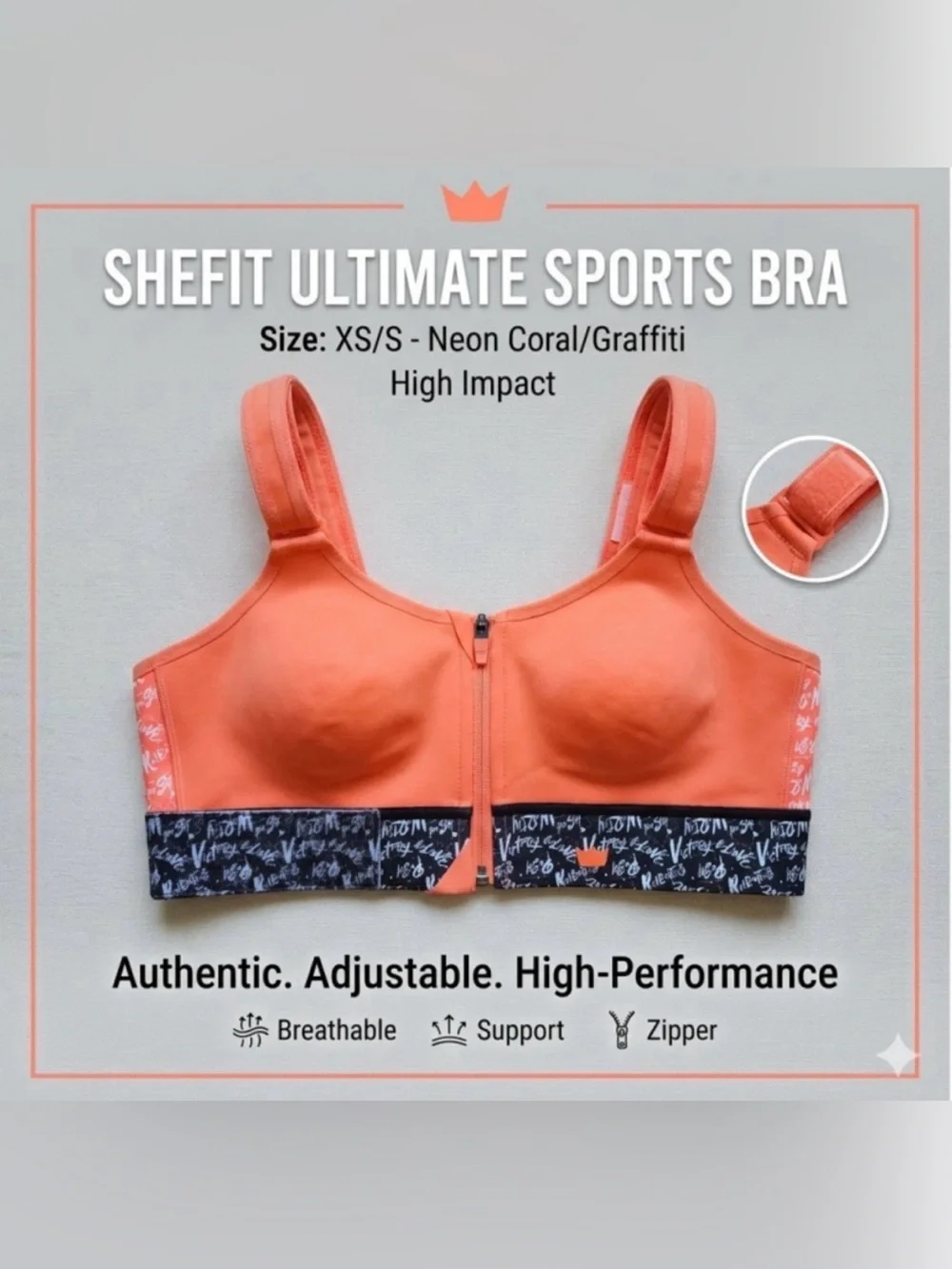 SHEFIT Ultimate High-Impact Sports Bra